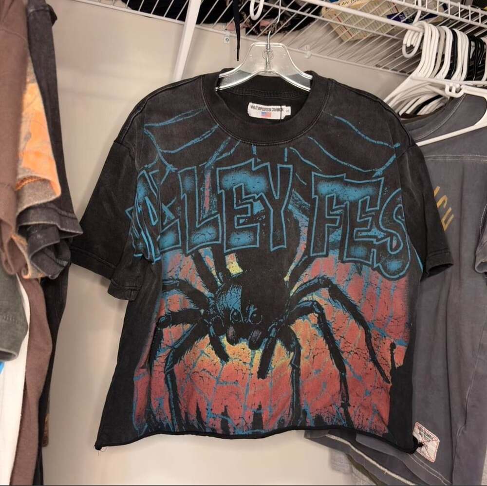 Vale Forever Valley Fest Spider T-Shirt Black